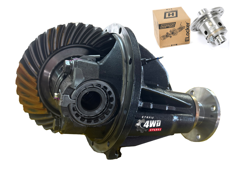 Reconditioned Nissan Patrol GQ GU 3.9 ratio H233B rear differential centre assembly fitted with Harrop eLocker