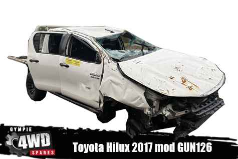 2017 Toyota Hilux 4x4 wrecking GUN126
